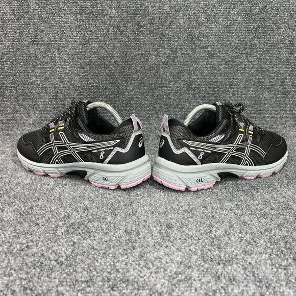 Asics Gel-Venture 8 Running Shoes Womens Size 9.5W Black Athletic Trail Training - Picture 6 of 11